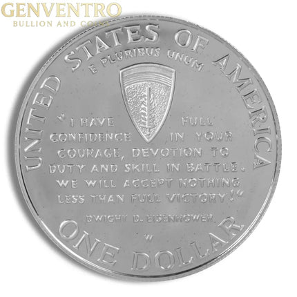 1993-D $1 World War II Silver Commem - BU Genventro Bullion and Coins