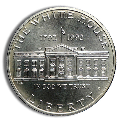 1992 d $1 white house silver commem bu