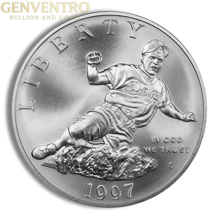 1997-S $1 Jackie Robinson Silver Commem - BU Genventro Bullion and Coins