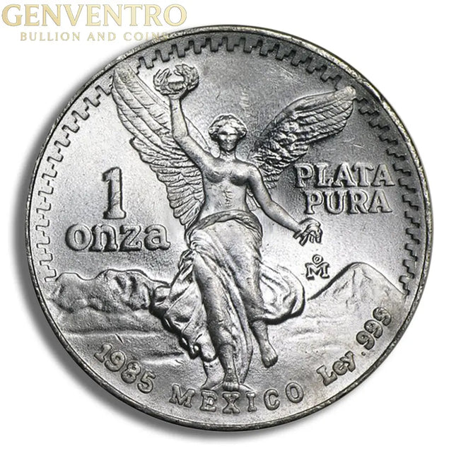 1985 1 oz Silver Mexican Libertad - BU Genventro Bullion and Coins