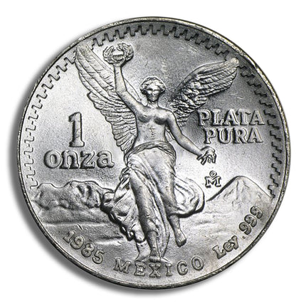 1985 1 oz silver mexican libertad bu