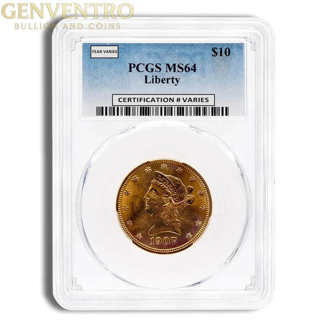 $10 Gold Liberty Eagle - PCGS MS64 Genventro Bullion and Coins