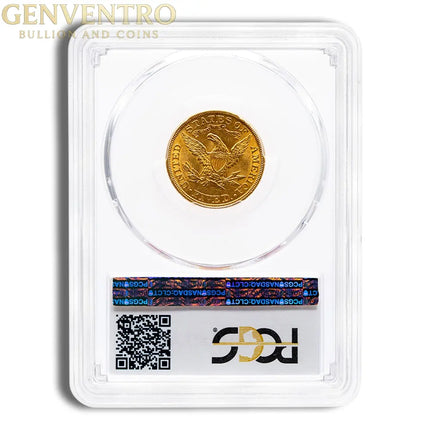 $5 Gold Liberty Half Eagle - PCGS MS62 Genventro Bullion and Coins