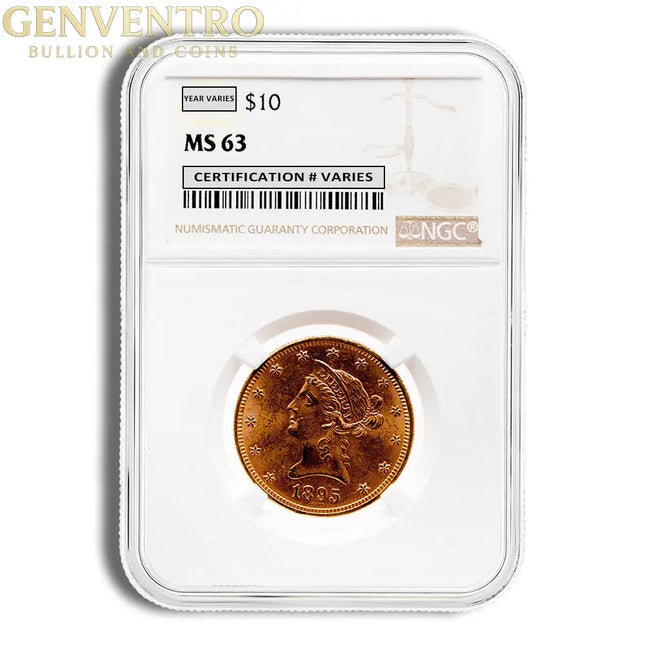 $10 Gold Liberty Eagle - NGC MS63 Genventro Bullion and Coins