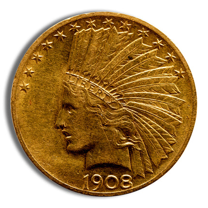 $10 gold indian eagle any grade