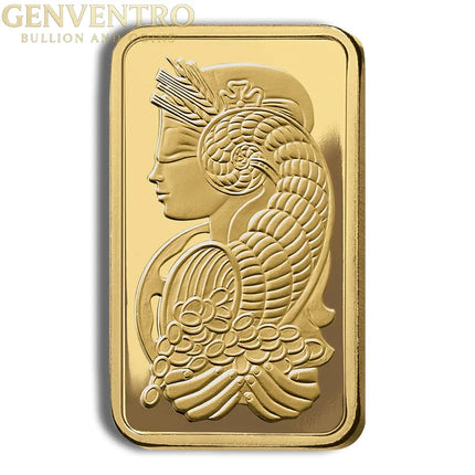 1/2 oz Gold Bar - PAMP Fortuna (Carded) Genventro Bullion and Coins