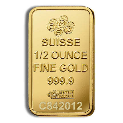 1/2 oz gold bar pamp fortuna (carded)