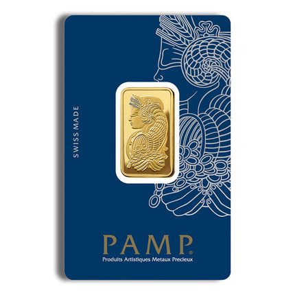 1/2 oz gold bar pamp fortuna (carded)