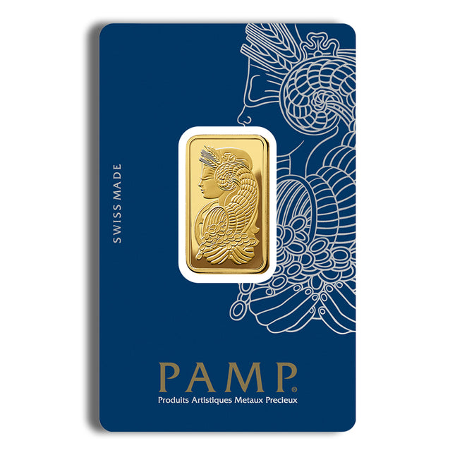 1/2 oz gold bar pamp fortuna (carded)