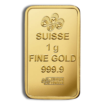 25 x 1 g gold bar pamp multigram gold bar (carded)