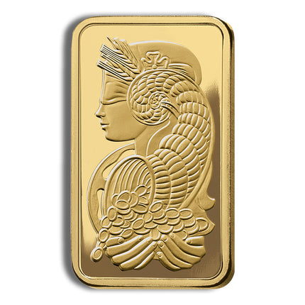 1 oz gold bar pamp lady fortuna veriscan (carded)