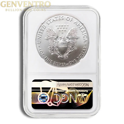 2017 Silver Eagle NGC MS70 Genventro Bullion and Coins