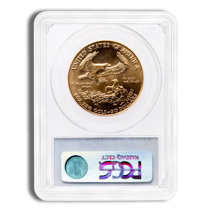 1990 1 oz gold eagle $50 pcgs ms69