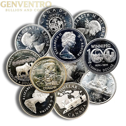 80% Silver Canadian Dollar - PL/BU (1958-1967) Genventro Bullion and Coins