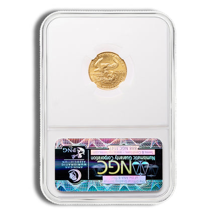 1986 1/10 oz gold eagle $5 ngc ms69