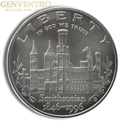 1996-D $1 Smithsonian Silver Commem - BU Genventro Bullion and Coins