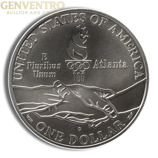 1995-D $1 Gymnast Silver Commem - BU Genventro Bullion and Coins
