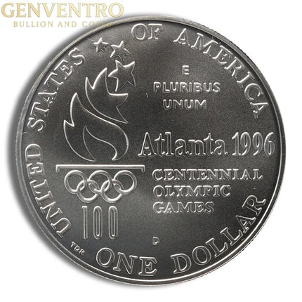 1996-D $1 Rowing Silver Commem - BU Genventro Bullion and Coins