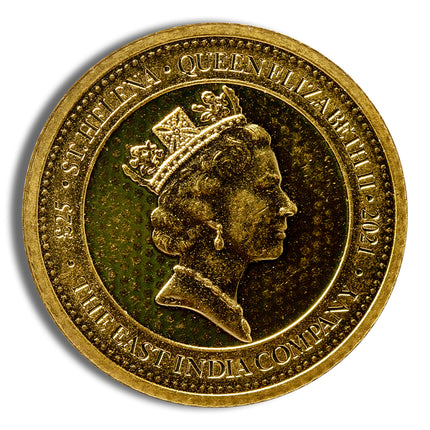 1/4 oz st. helena rose crown gold coin (year varies)