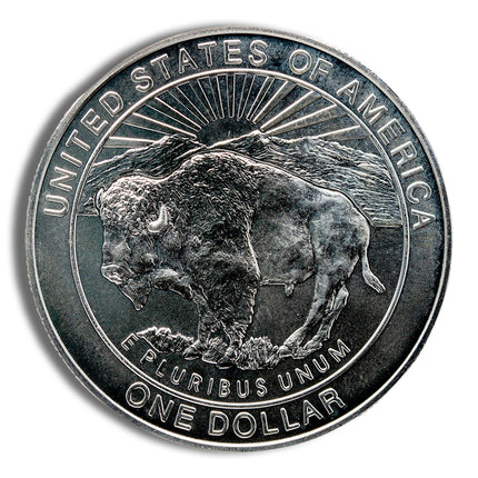 1999 p $1 yellowstone silver commem bu