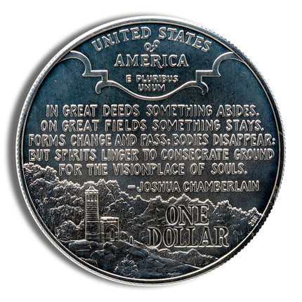 1995 p $1 civil war silver commem bu
