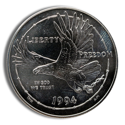 1994 w $1 prisoner of war silver commem bu