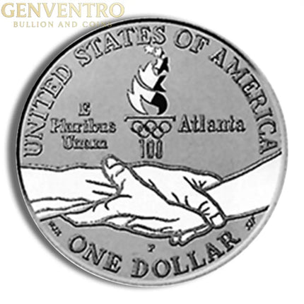 1995-P $1 Olympic Cycling Silver Commem - Proof Genventro Bullion and Coins