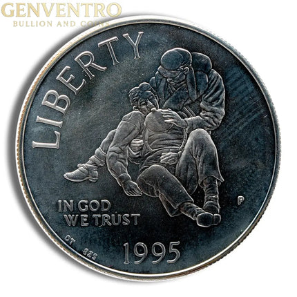 1995-P $1 Civil War Silver Commem - BU Genventro Bullion and Coins