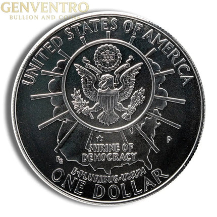 1991-P $1 Mt. Rushmore Silver Commem - BU Genventro Bullion and Coins