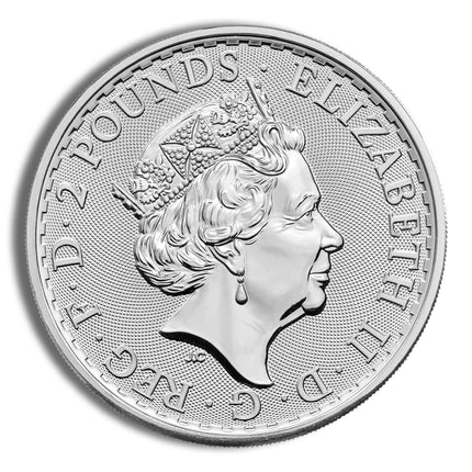 1 oz great britain silver britannia .999 (year varies)