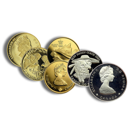 1987 2003 canada 1/4 oz gold coin $100 (14k)