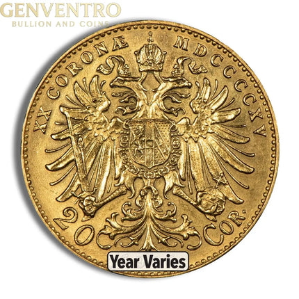 Austria 20 Corona Gold Coin Genventro Bullion and Coins
