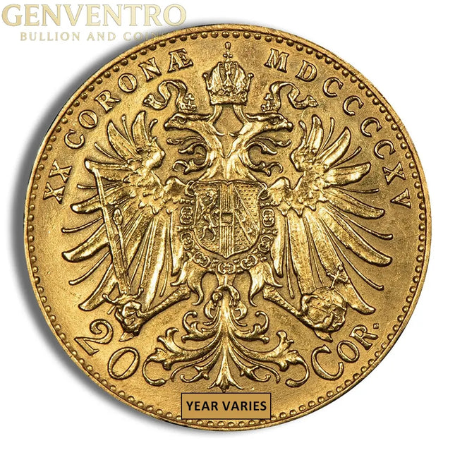 Austria 20 Corona Gold Coin Genventro Bullion and Coins