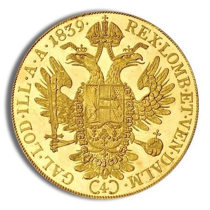 austria 4 ducat gold coin