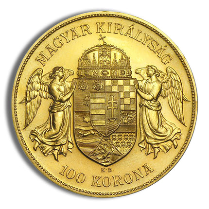 hungary 100 korona gold coin