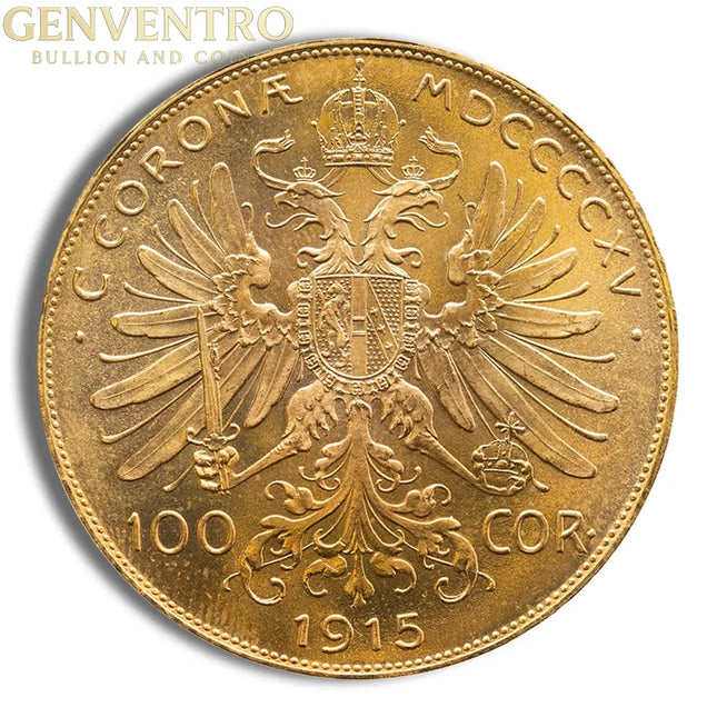 Austria 100 Corona Gold Coin Genventro Bullion and Coins