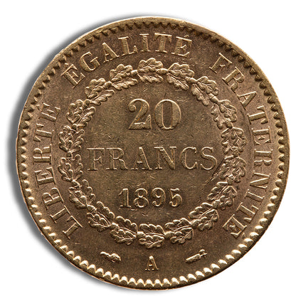 france gold 20 francs lucky angel (1871 1898)