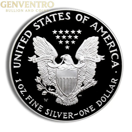2020-W Proof Silver Eagle V75 Privy with Box & COA Genventro Bullion and Coins