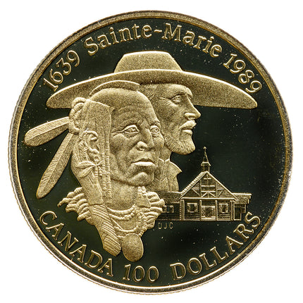 1987 2003 canada 1/4 oz gold coin $100 (14k)