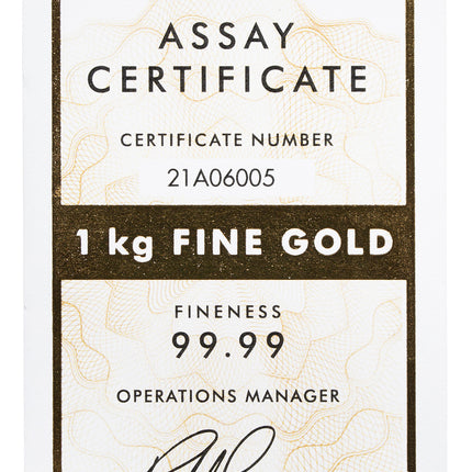 1 kilo gold bar brand varies .9999 (comex brand)