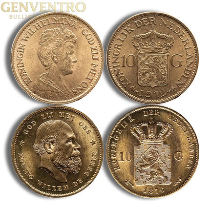 Netherlands 10 Guilder Gold Coin Genventro Bullion and Coins
