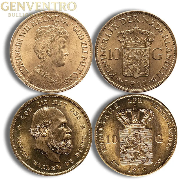 Netherlands 10 Guilder Gold Coin Genventro Bullion and Coins