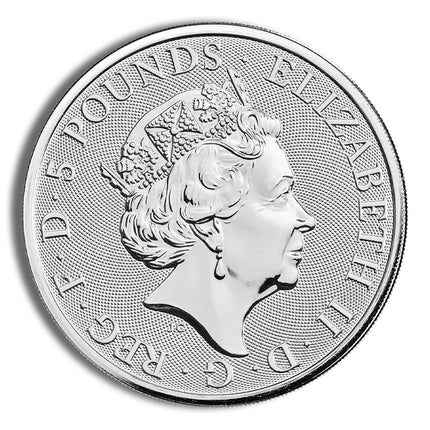 2018 2 oz silver great britain queen's beasts bull