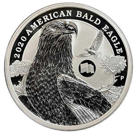 2 oz tuvalu bald eagle silver coin (year varies)