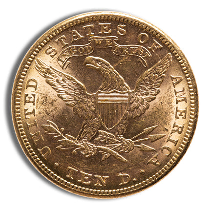 $10 gold liberty eagle bu