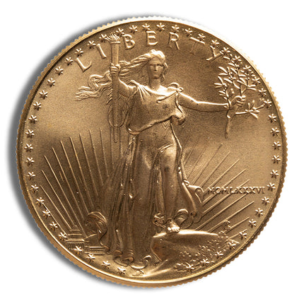 1986 1 oz gold eagle bu (mcmlxxxvi)