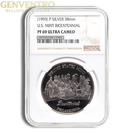1993-P Bicentennial Silver Medal NGC PF69 Genventro Bullion and Coins