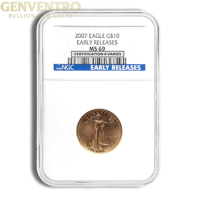 2007 1/4 oz Gold Eagle $10 NGC MS69 Genventro Bullion and Coins