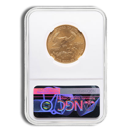 2002 1/2 oz gold eagle $25 ngc ms69