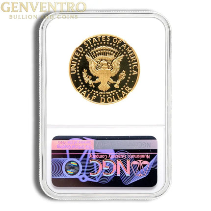 2014-W 3/4 oz JFK Half Dollar Gold Coin NGC PF70 (Label Varies) Genventro Bullion and Coins
